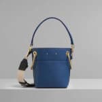 Chloe Vinyl Blue Mini Roy Bucket Bag