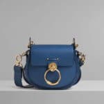 Chloe Vinyl Blue Small Tess Bag