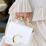 Chloe White Mini Flap Bag - Spring 2019