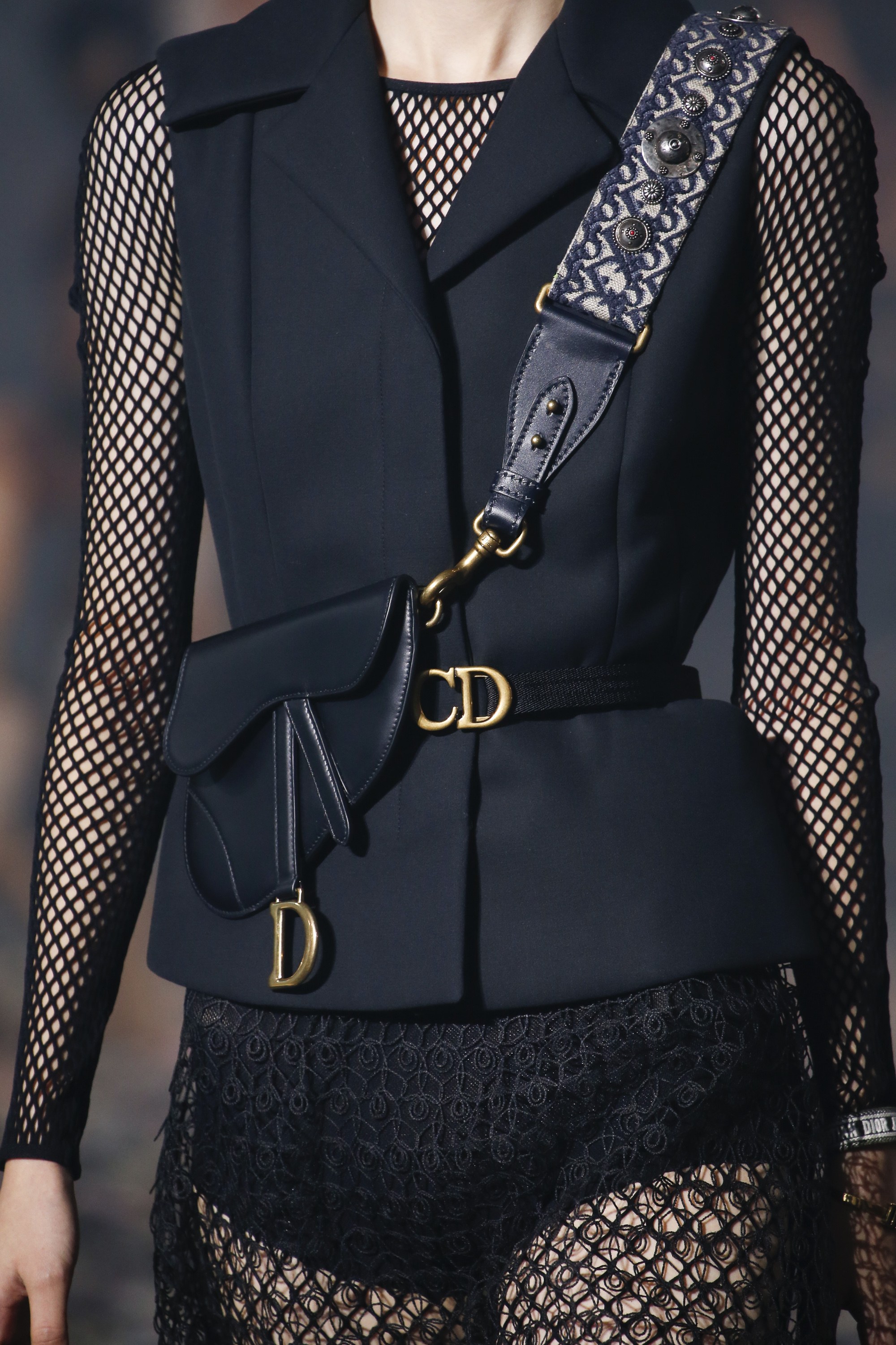 Vintage Dior Black Sequin Saddle Bag – Treasures of NYC