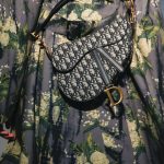 Dior Black Oblique Canvas Saddle Bag - Spring 2019