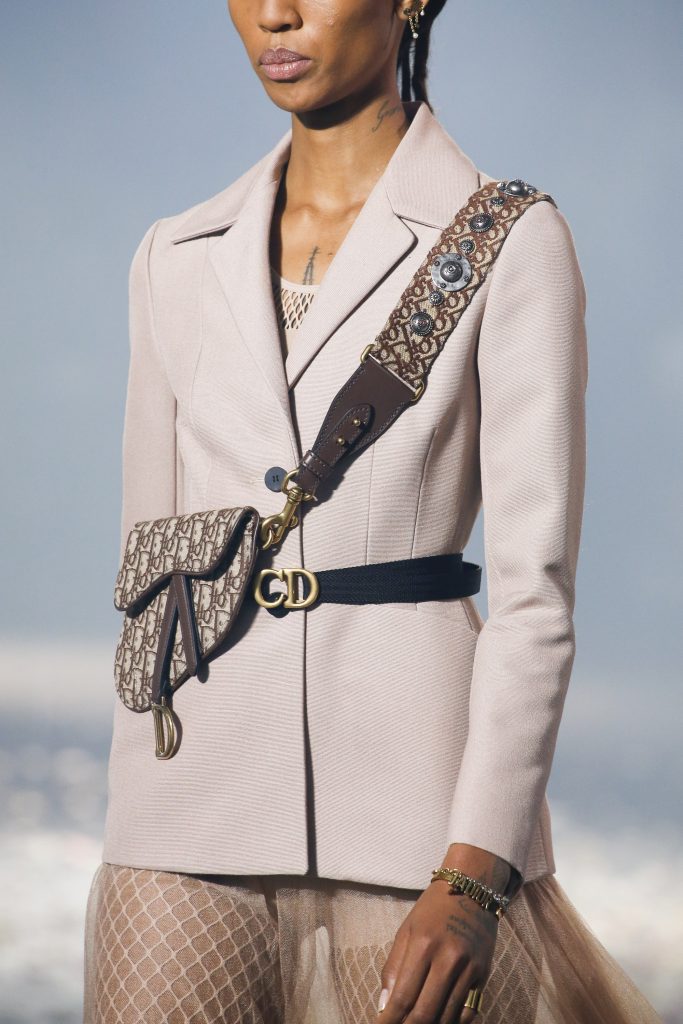 Dior Brown Oblique Canvas Mini Saddle Bag - Spring 2019