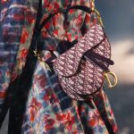Dior Burgundy Oblique Canvas Saddle Bag - Spring 2019