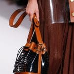 Fendi Black/Tan PVC/Leather Mon Tresor Bucket Bag - Spring 2019