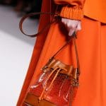 Fendi Orange PVC/Leather Mon Tresor Bucket Bag - Spring 2019