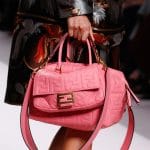 Fendi Pink Embossed Baguette and Duffle Bags - Spring 2019