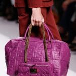 Fendi Purple Embossed Shoulder and Duffle Bags - Spring 2019