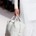 Fendi White Embossed Duffle Bag - Spring 2019