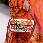 Fendi White Floral Beaded Baguette Bag - Spring 2019