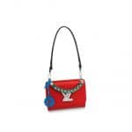 Louis Vuitton Coquelicot Epi Braided Handle Twist MM Bag