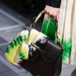 Prada Black/Yellow Sidonie Top Handle Bag - Spring 2019