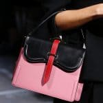 Prada Pink/Black Boxy Top Handle Bag - Spring 2019