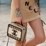 Chanel Beige/Black Wicker CC Filigree Vanity Bag - Spring 2019