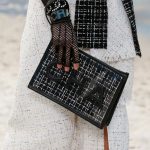 Chanel Black Tweed Clutch Bag - Spring 2019