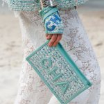Chanel Turquoise Tweed Clutch Bag - Spring 2019