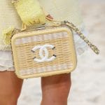 Chanel Yellow Wicker CC Filigree Vanity Bag - Spring 2019