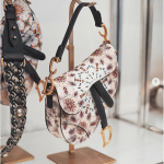 Dior Beige Multicolor Embroidered Saddle Bag - Spring 2019