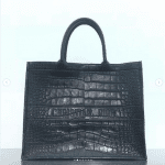 Dior Black Crocodile Book Tote Bag - Spring 2019