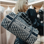 Dior Blue Oblique Canvas Duffle Bag - Spring 2019