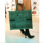 Dior Green Embroidered Book Tote Bag - Spring 2019