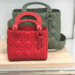 Dior Red and Green Lady Dior Bags - Spring 2019