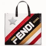 Fendi Multicolor Fendi Mania Crocodile Shopper Bag