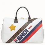 Fendi Multicolor Fendi Mania Leather Travel Bag