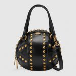 Gucci Black Studded Basketball Shaped Mini Shoulder Bag