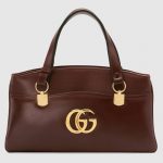 Gucci Burgundy Arli Large Top Handle Bag