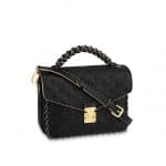 Louis Vuitton Black Monogram Empreinte Braided Handle Pochette Metis Bag