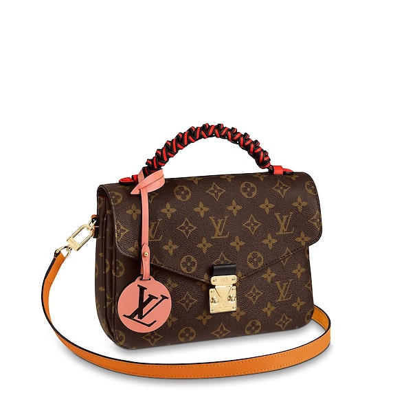 Louis Vuitton Braided Handle With Colorful Leather Charm