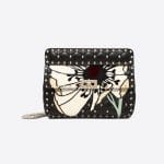 Valentino Black Flower Motif Medium Rockstud Spike Bag