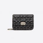 Valentino Black Moncler Quilted Nylon Small Rockstud Spike Bag