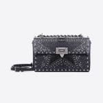 Valentino Black Punk Star Sliding Chain Bag