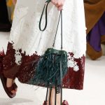 Valentino Green Fringed Mini Bucket Bag - Spring 2019