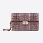 Valentino Pastel Pink Ayers Rockstud No Limit Clutch Bag