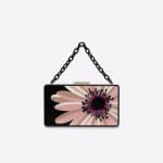 Valentino Slate Blue Daisy Flower Minaudière Clutch Bag