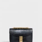 Celine Black Lizard Medium C Bag