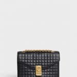 Celine Black Quilted Calfskin Medium C Bag