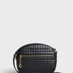 Celine Black Quilted Calfskin Medium C Charm Bag