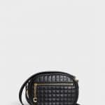 Celine Black Quilted Calfskin Small C Charm Bag