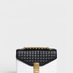 Celine Black/White Bicolour Quilted Calfskin Medium C Bag