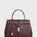 Celine Brown Satinated Calfskin Medium 16 Bag