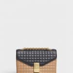 Celine Light Camel/White Bicolour Quilted Calfskin Medium C Bag