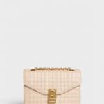 Celine Nude Quilted Calfskin Medium C Bag