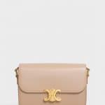 Celine Nude Shiny Calfskin Medium Triomphe Bag