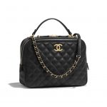 Chanel Black CC Vanity Case Medium Bag