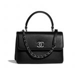 Chanel Black Trendy CC Small Top Handle Bag