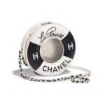 Chanel Black/White Coco Lifesaver Round Bag