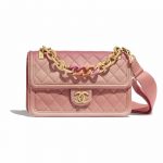 Chanel Coral Sunset On The Sea Flap Bag